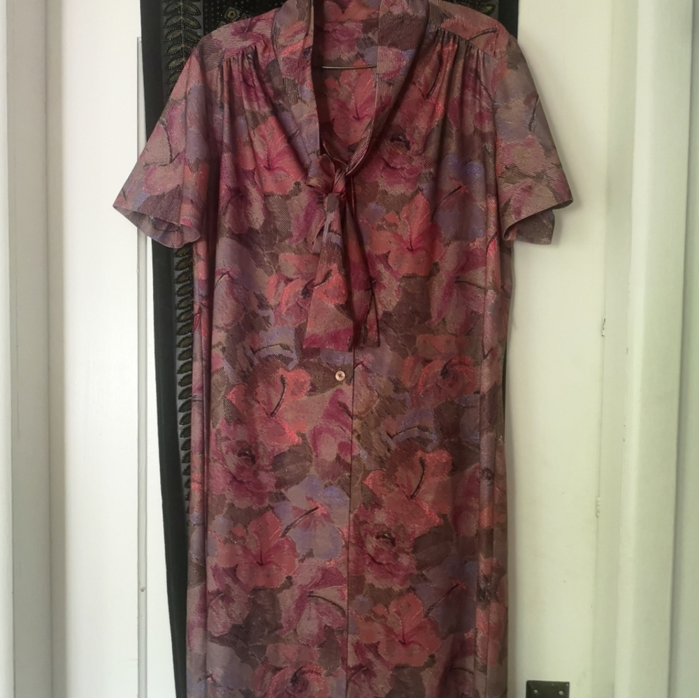 Vintage Floral Secratary Dress
